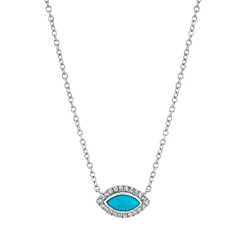 White Gold/Turquoise