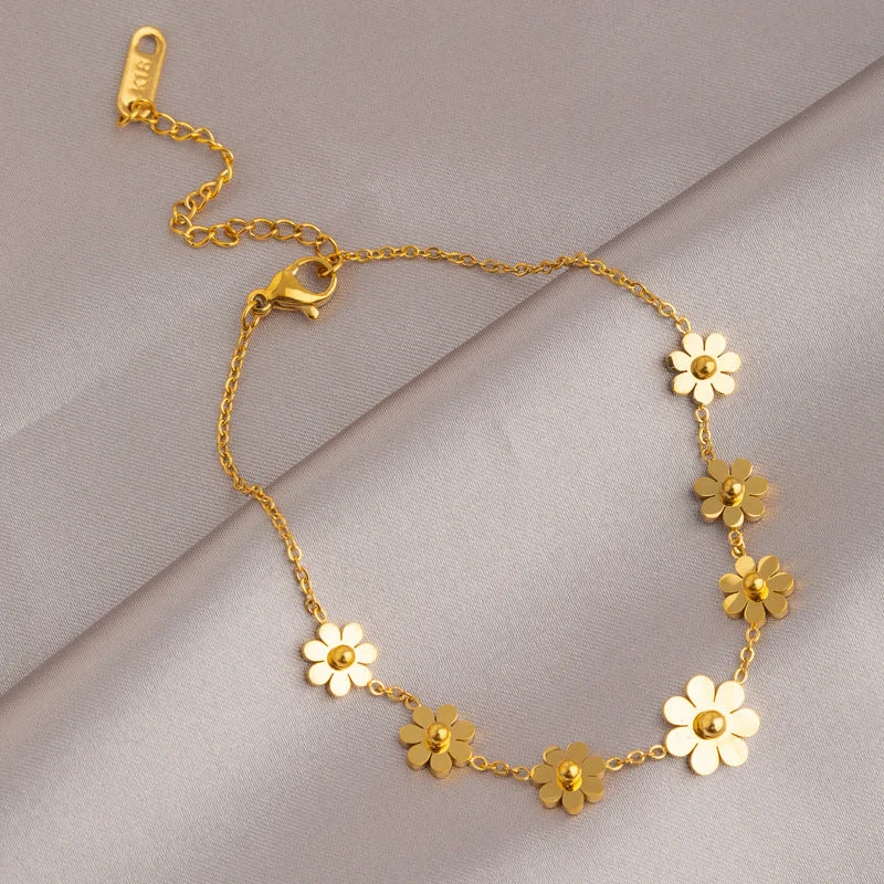 Seven Small Chrysanthemum Anklets