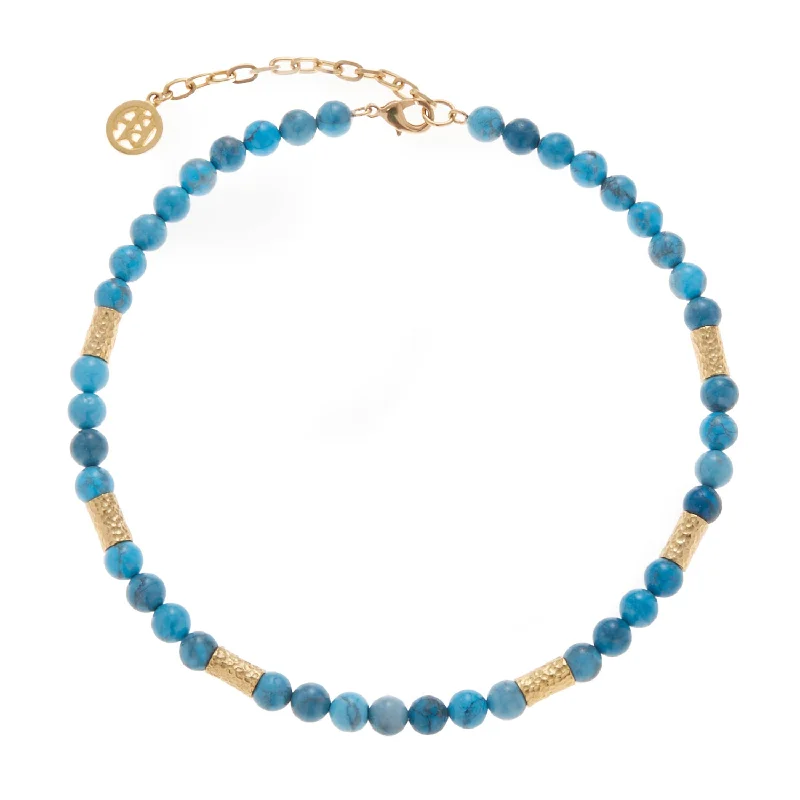 multilayer necklaces for women-Blue Motorcycle Necklace