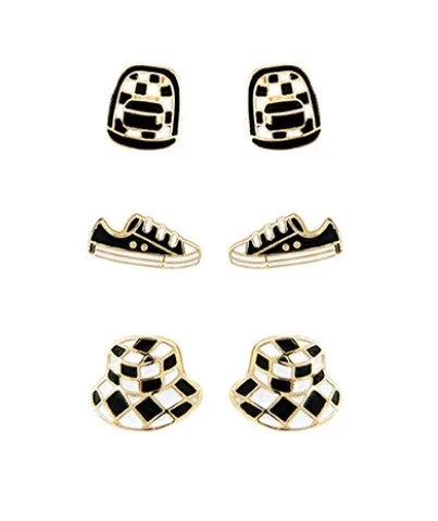 classic earrings for women-Tween Fashionista Studs