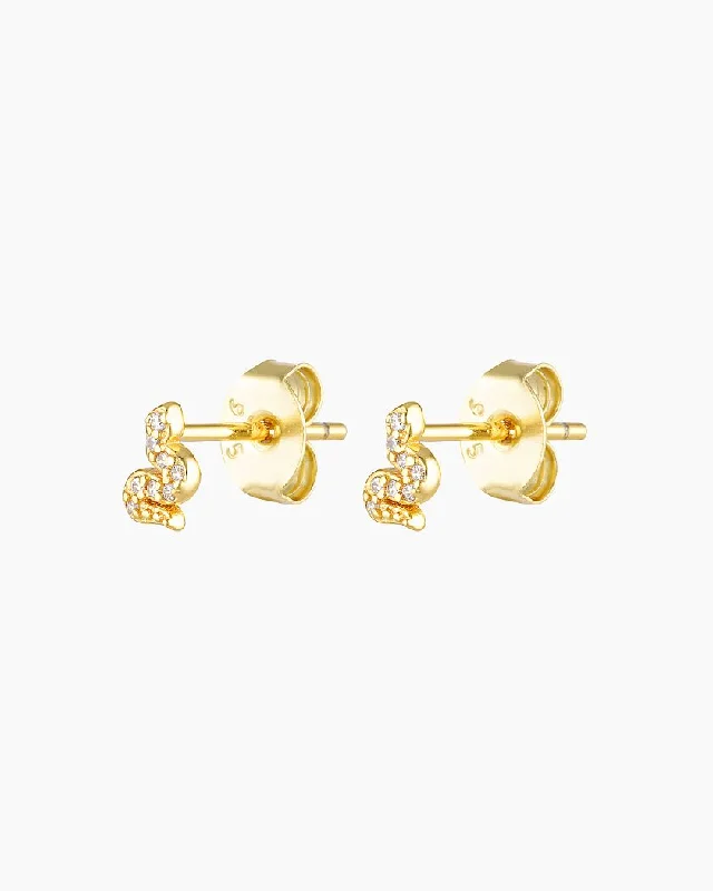 everyday earrings for women-PYTHON STUDS