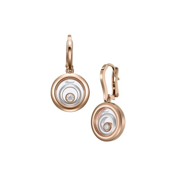 onyx earrings for women-Happy Spirit Rose Gold Earrings