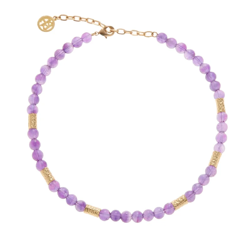 beaded necklaces for women-Violette Royale Necklace