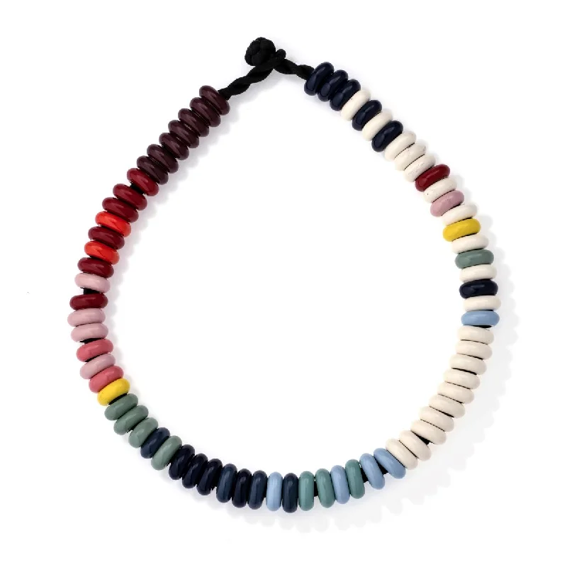 colorful gemstone necklaces for women-Big Bead Carnival Necklace