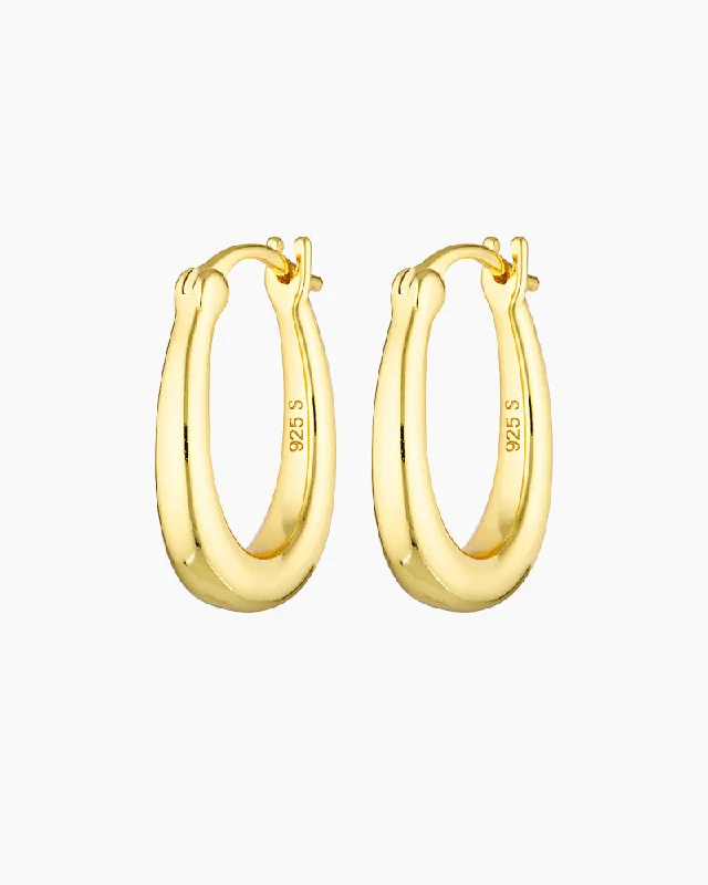 bridal stud earrings for women-DINA HOOPS