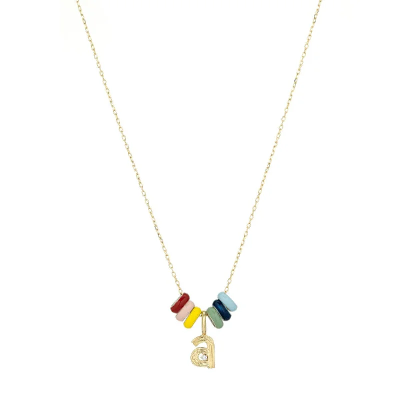 long pendant necklaces for women-Carnival Necklace - One Initial