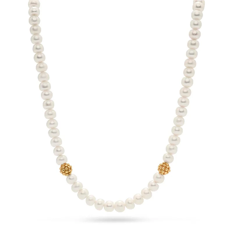 infinity necklaces for women-Berry Single Strand Necklace, 16"+2'' - Pearl