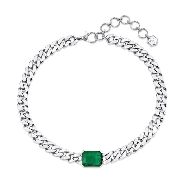 White Gold/Emerald