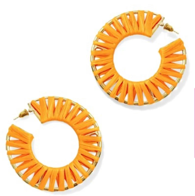 tassel earrings for women-Tangerine Georgia Earrings