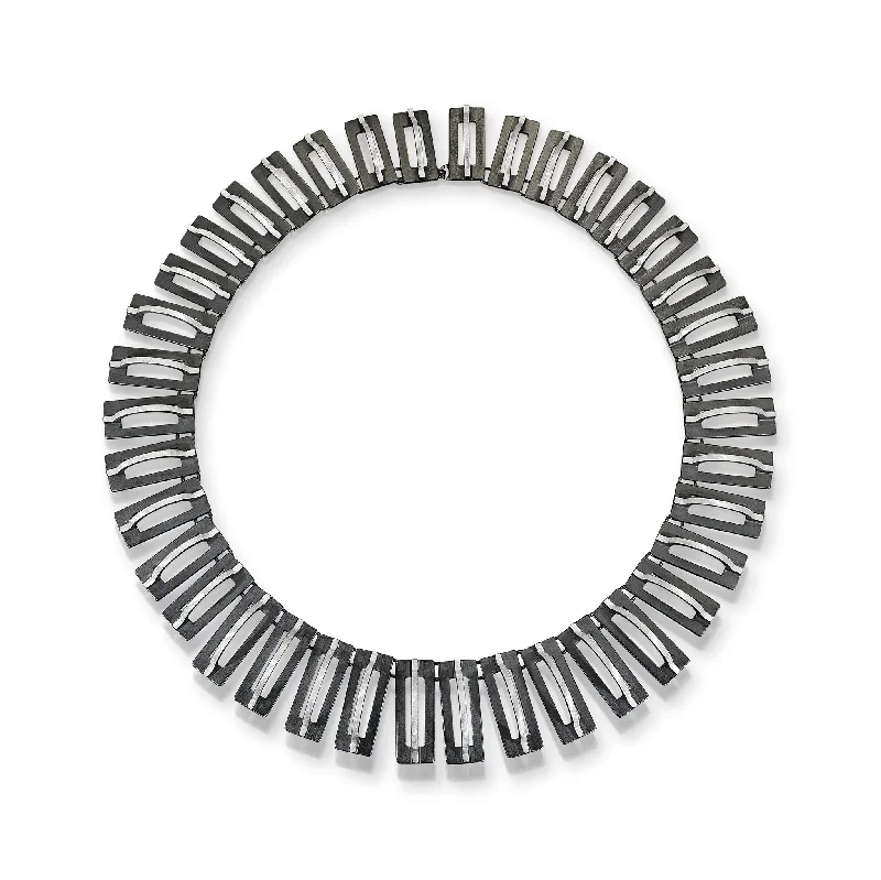 diamond necklaces for women-Eclipse Raised Arch Link Necklace