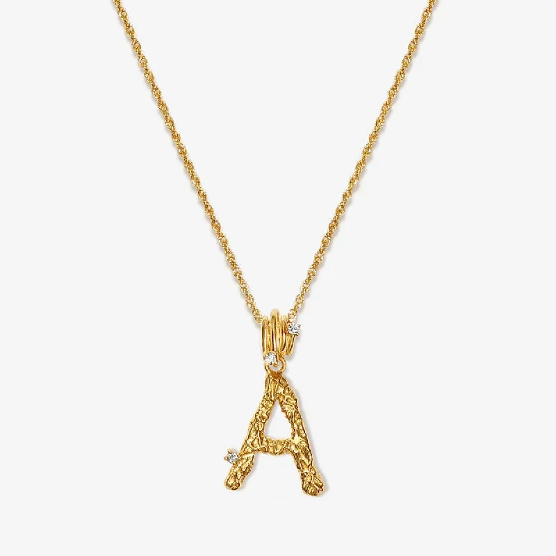 chic necklaces for women-Casper alphabet necklace