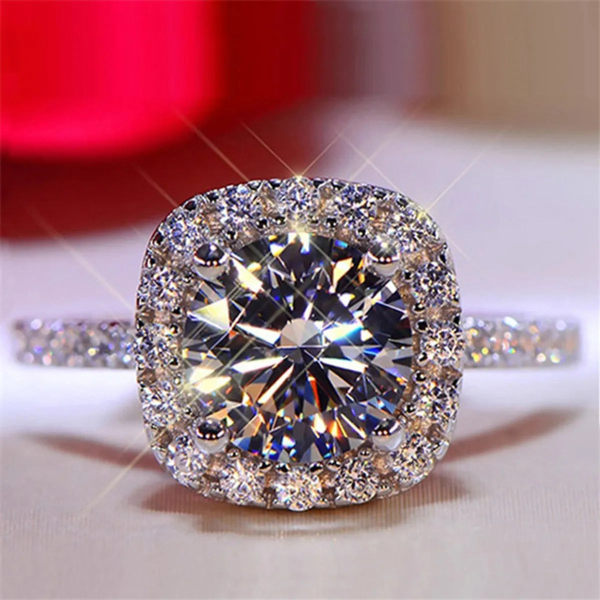 engagement rings for women with unique features-Fashion Alloy Plating Artificial Rhinestones Rings