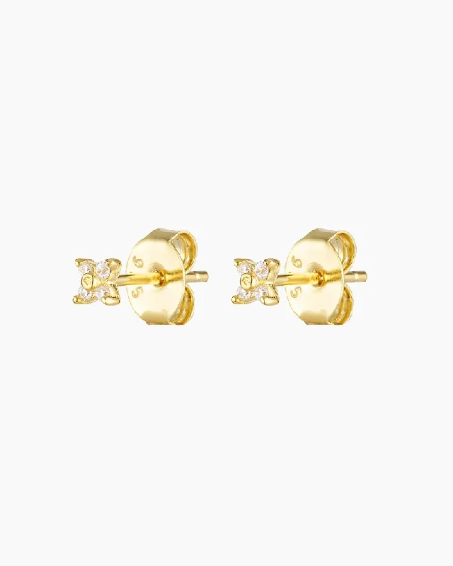 flower earrings for women-FLOWER STUDS