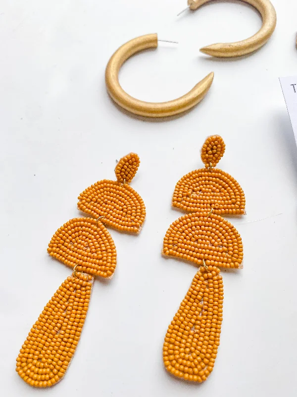 diamond hoop earrings for women-Gold Tezza Earrings