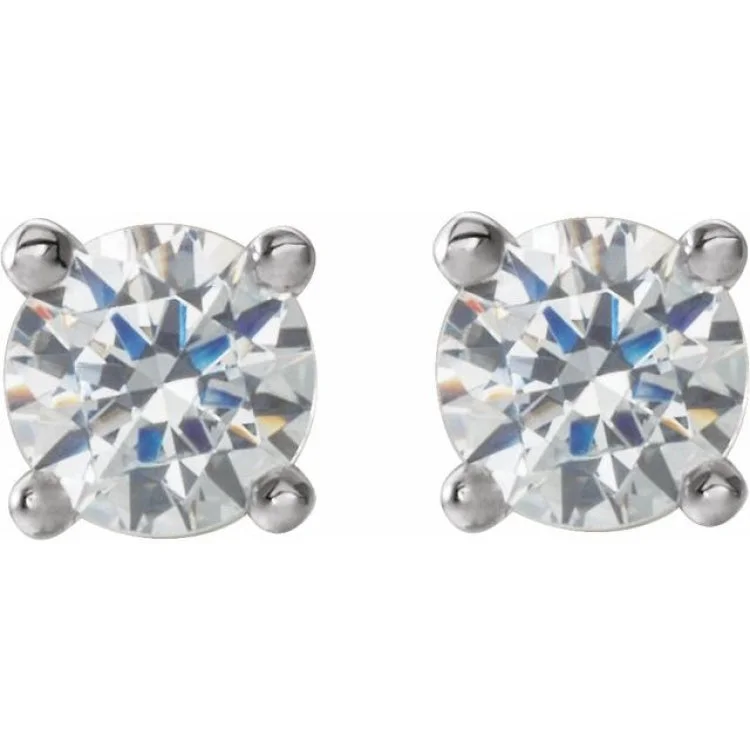 clip-on earrings for women-14K White 1/6 CTW Lab-Grown Diamond Stud Earrings