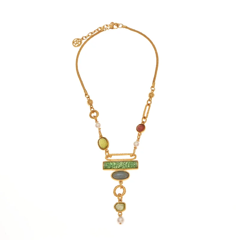 colorful gemstone necklaces for women-Angela Necklace