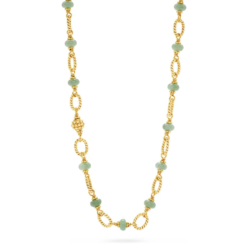 modern necklaces for women-Berry & Bead Chain, 24" - Meadow Jade