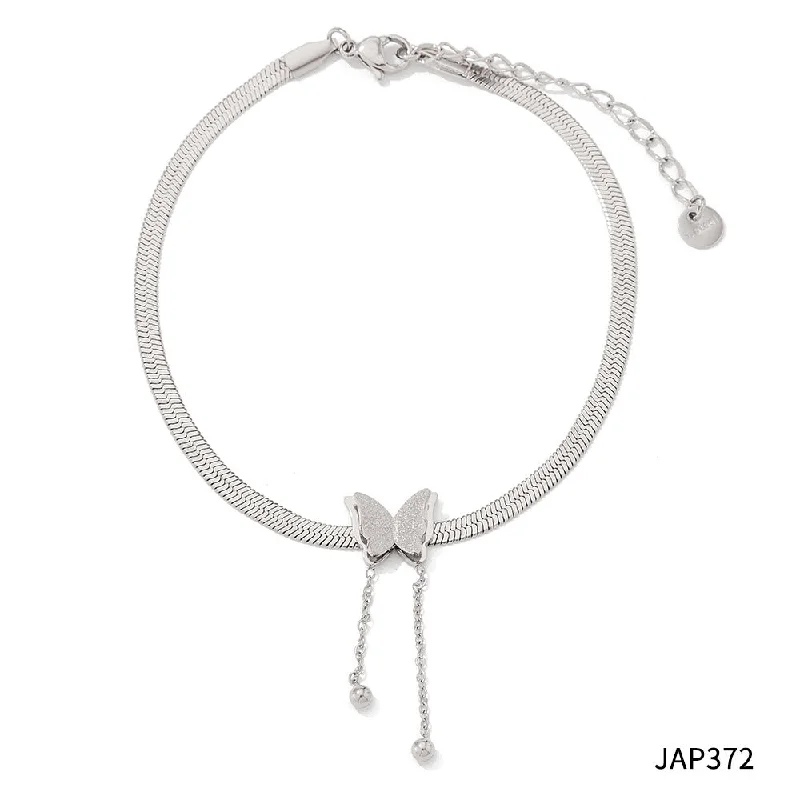 Jap372 Silver Anklet