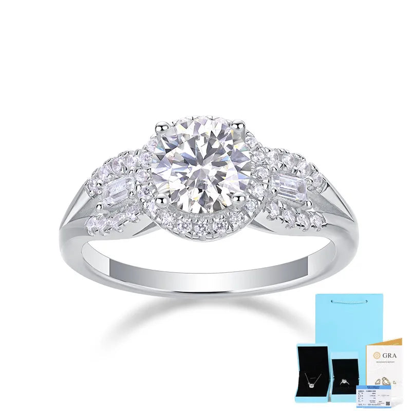 Moissanite 1 Karat (Including Gift Box Certificate)