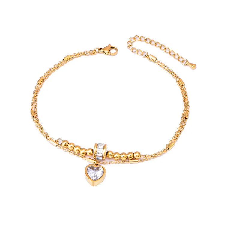 Gold Love Anklet