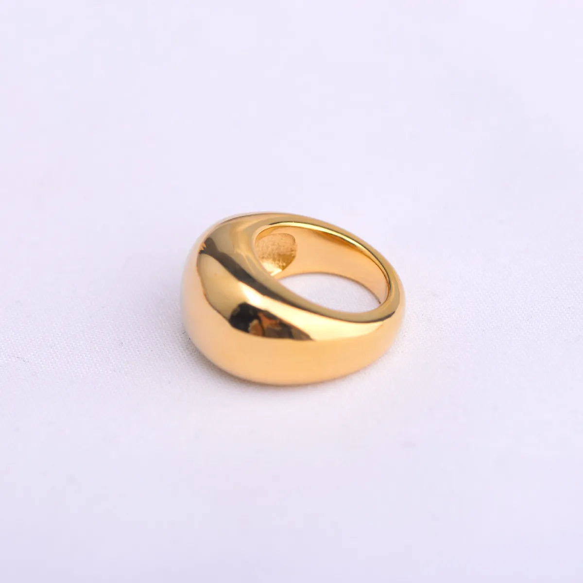 adjustable rings for women-Wholesale Simple Style Solid Color Stainless Steel Rings