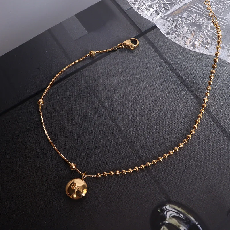 Lobster Buckle Golden Anklet 20 + 5cm