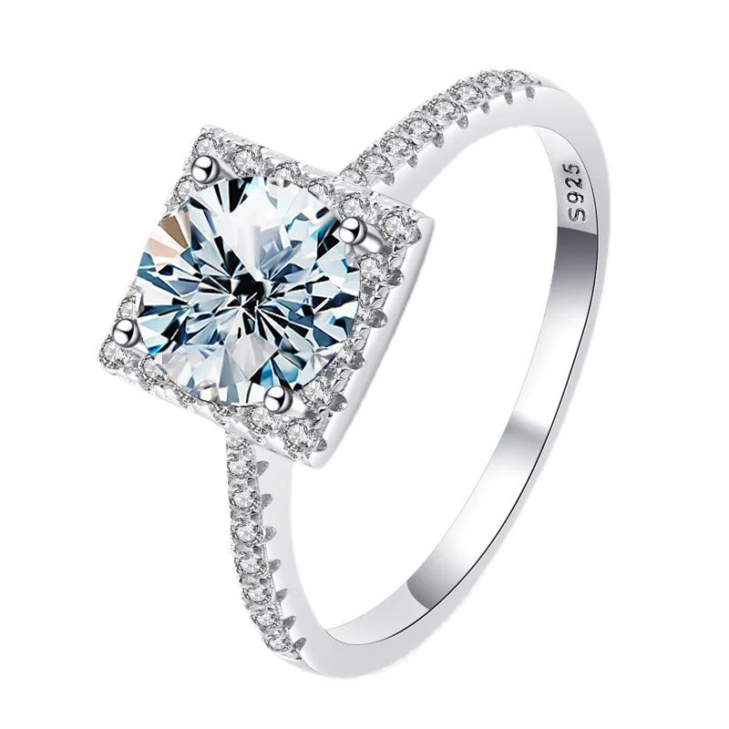 1 Karat (Sea Blue Moissanite)