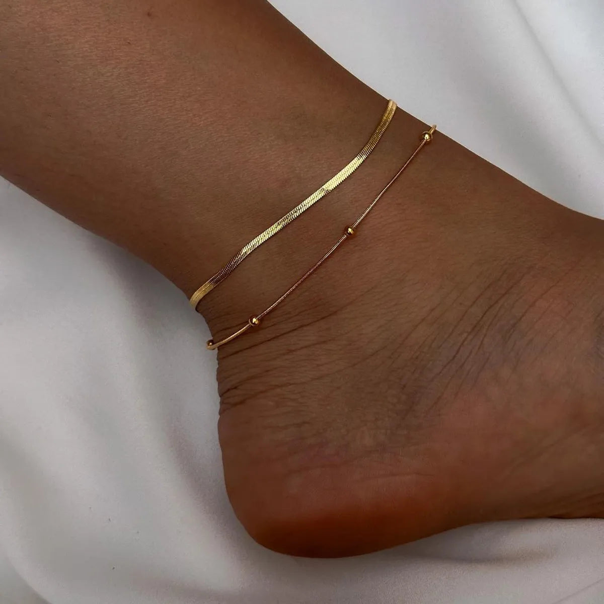 ankle bracelet with charms for women-Wholesale Jewelry Elegant Simple Style Classic Style Infinity Alloy Anklet