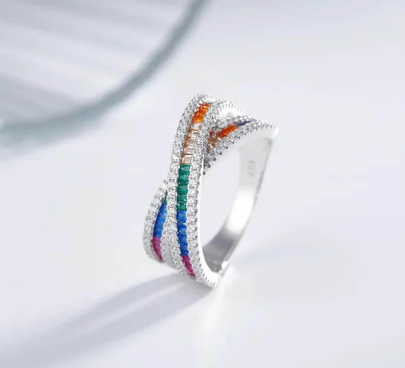 White Gold Color Colorful Crystals