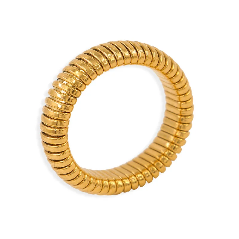 Ring 6mm Size 7 Gold