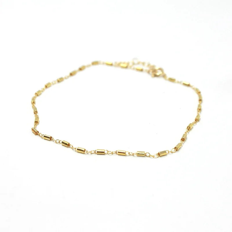 crystal anklet for women-Little Tubes Anklet