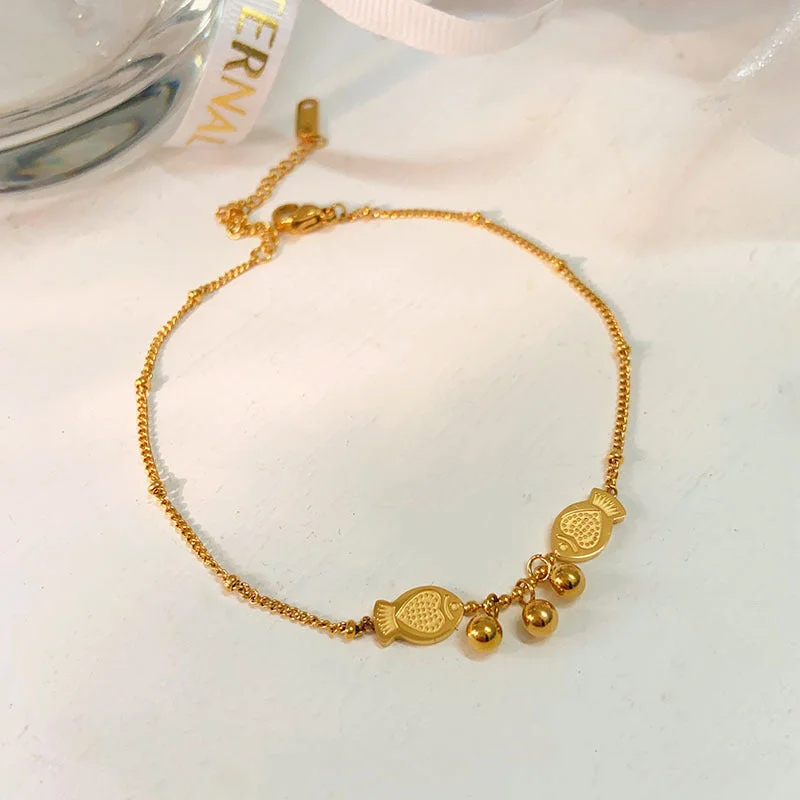 Golden Pisces Anklet