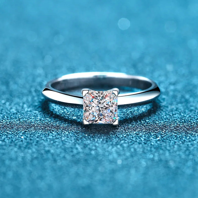 1 Karat Moissanite Princess