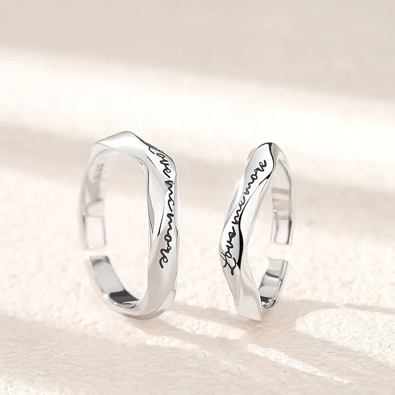 bridal ring sets for women-Sterling Silver Irregular Rings