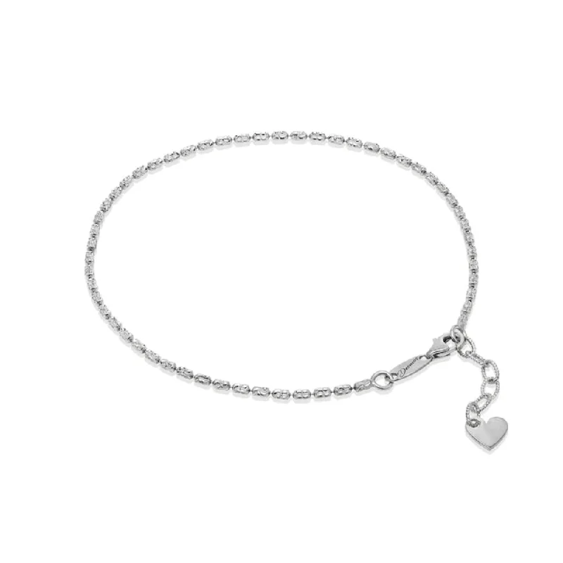 romantic bracelet for women-Desmos Sterling Silver Design Typhoon Anklet