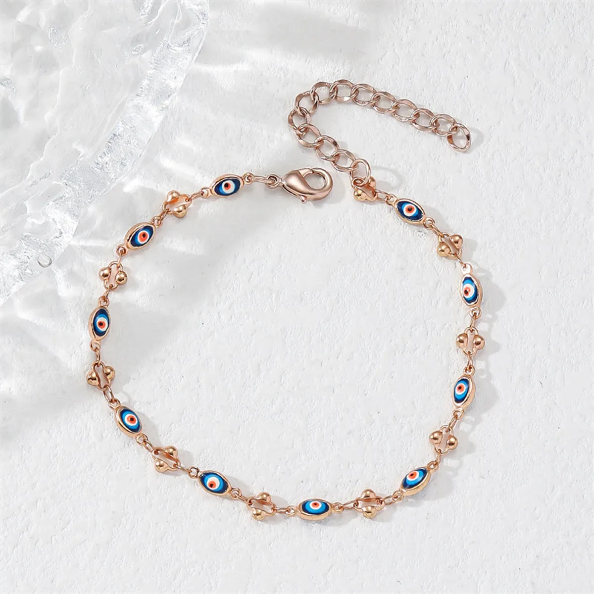 gemstone bracelet for women-Vacation Eye Alloy Women's Anklet