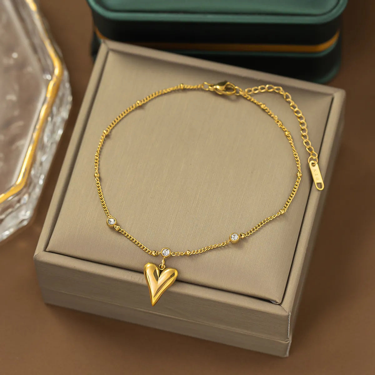 Yc [B80] Love Anklet [Gold]