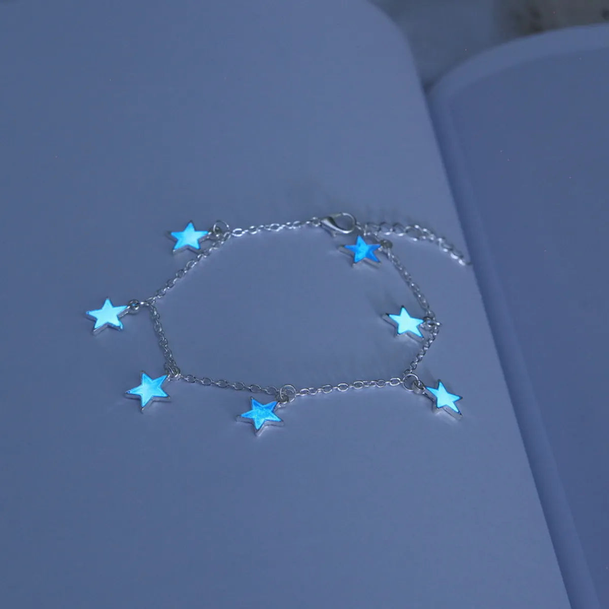 wedding anklet for women-Simple Style Star Alloy Luminous Women's Anklet