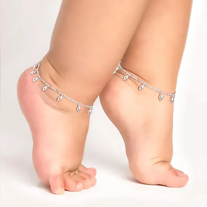 romantic bracelet for women-Silver Enchanted Magic Kids Anklet (1-3 yrs)