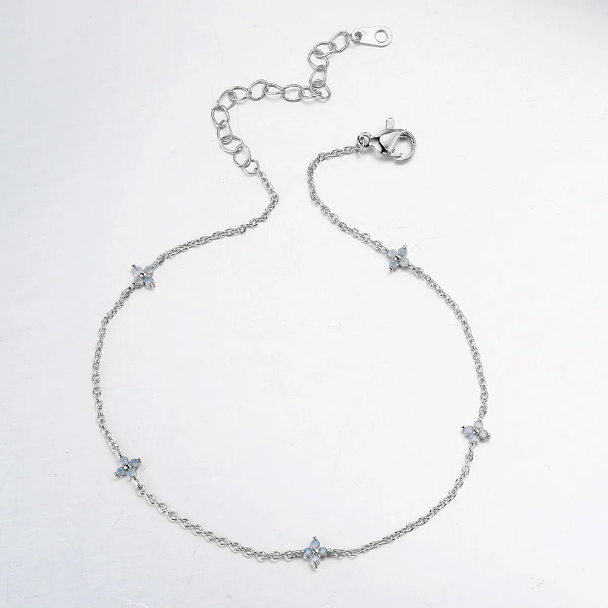 Platinum Blue Stone (Anklet)