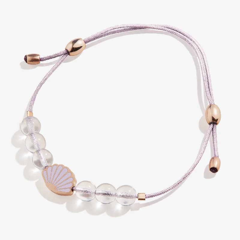 tennis bracelet for women-Seashell Cord Anklet