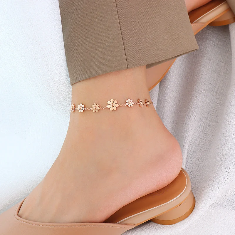 S037 Rose Gold Anklet 20 + 5cm