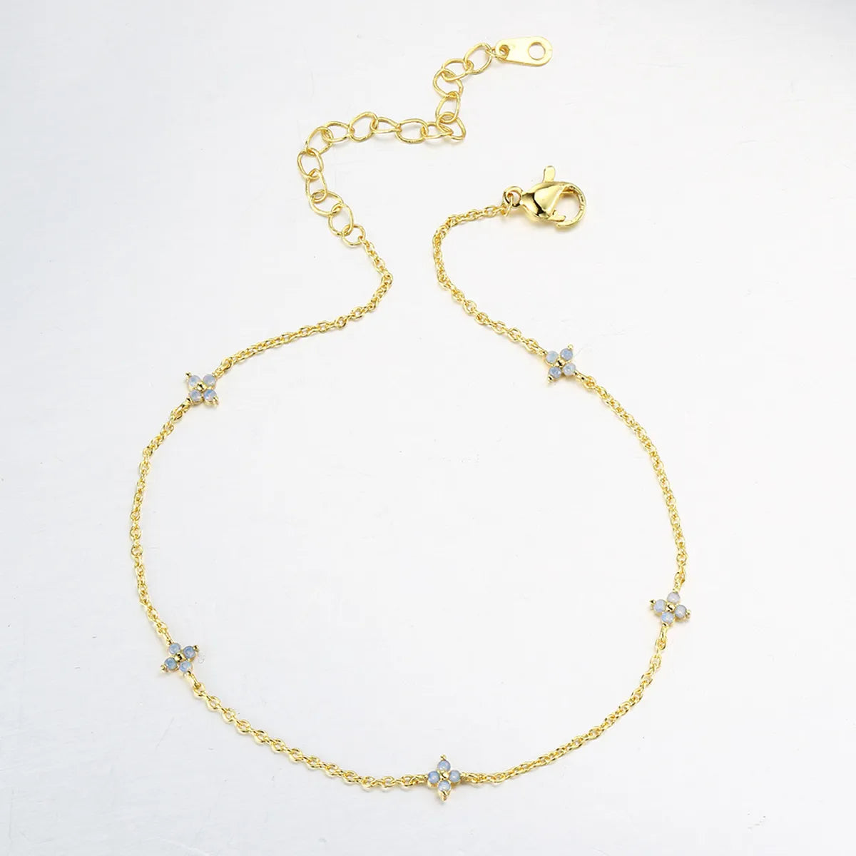 Gold Blue Stone (Anklet)