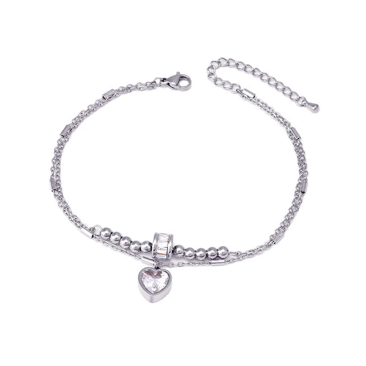 Steel Love Anklet