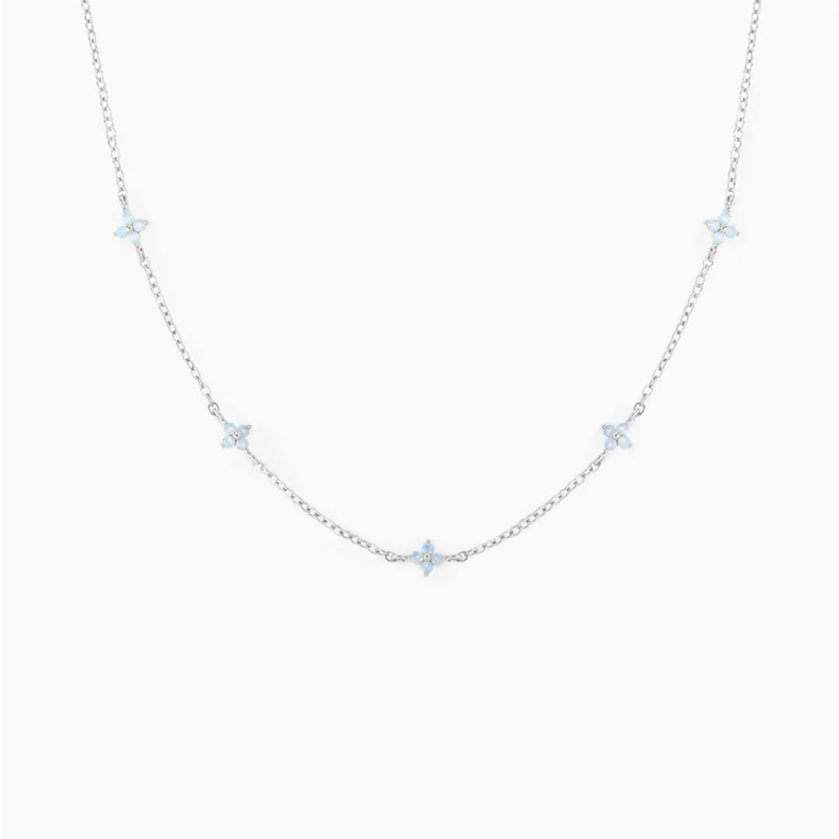 Platinum Blue Stone (Necklace)