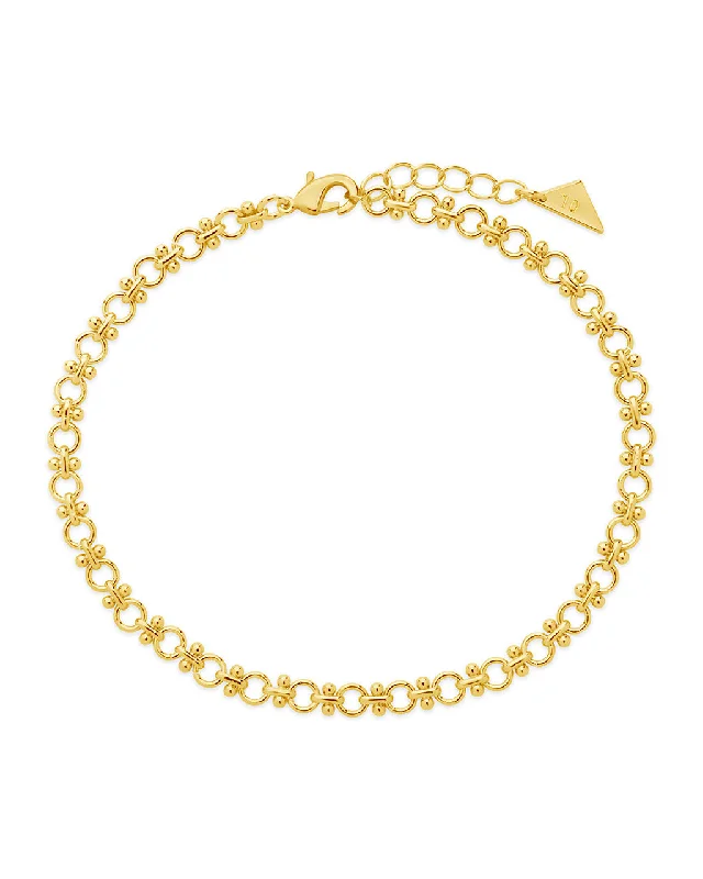 modern bracelet for women-Nadia Chain Anklet