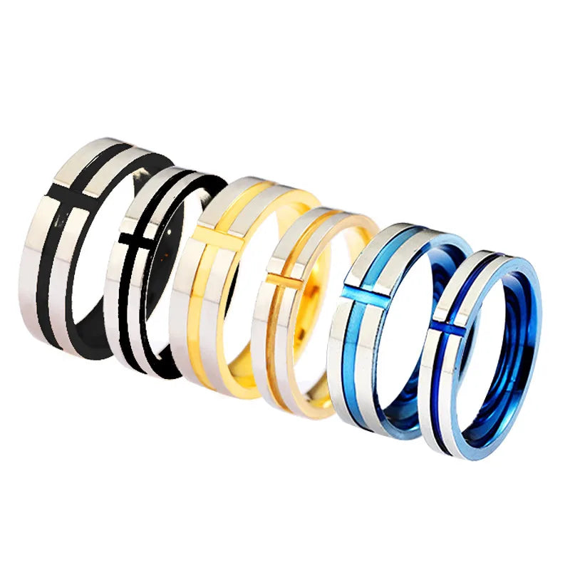 large rings for women-Casual Simple Style Geometric 304 Stainless Steel Unisex Rings