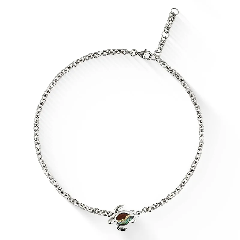 adjustable bracelet for women-Honu Adjustable Anklet